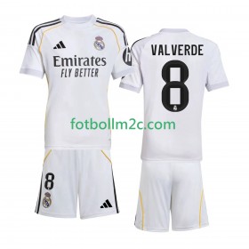 Fußballtrikots Real Madrid Valverde 8 Kinder Heim Trikotsatz 2025-2026